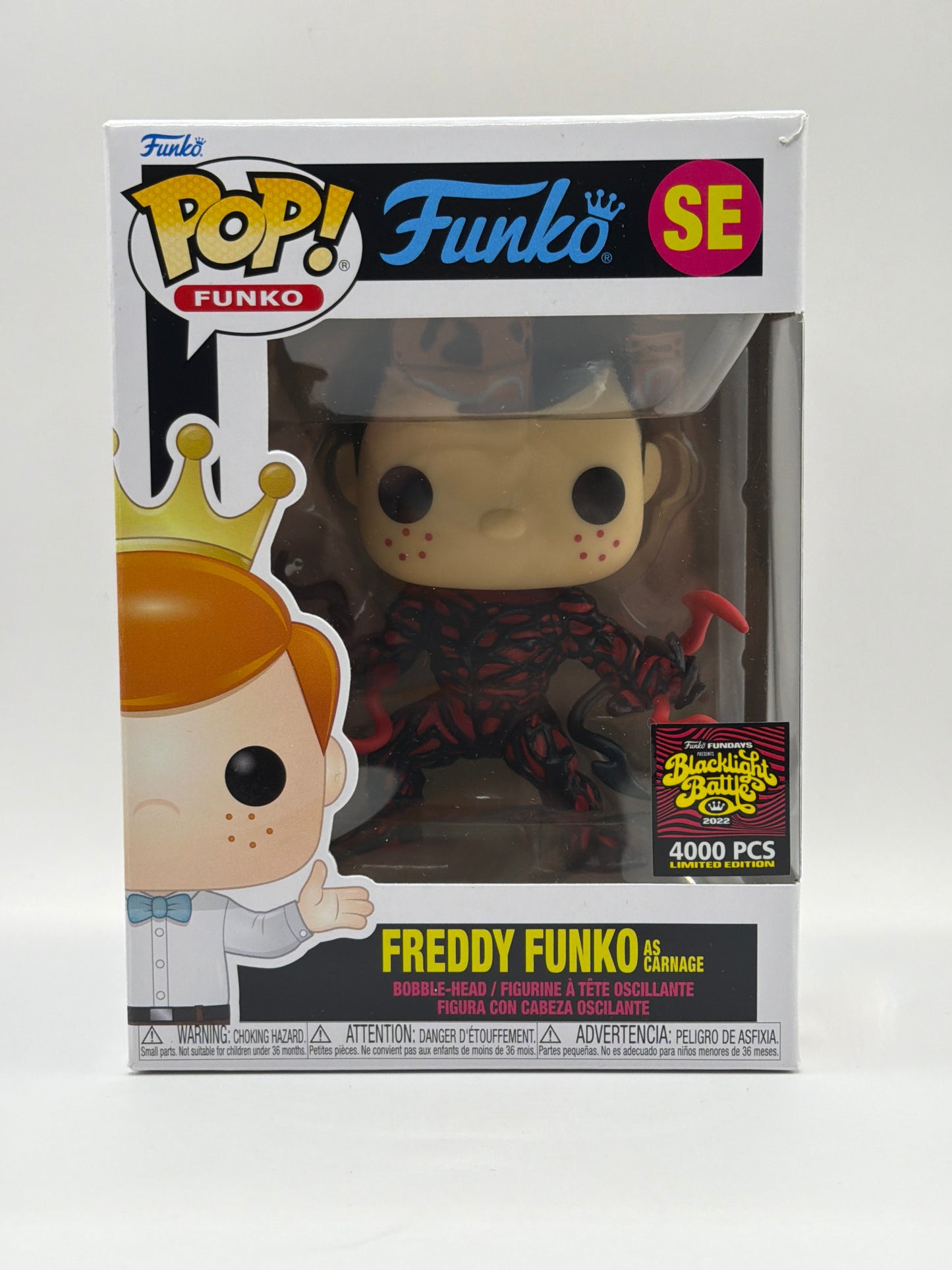 Funko: Freddy Funko as Carnage LE 4000 Blacklight Battle