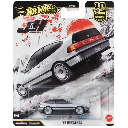 Hot Wheels 1988 Honda CRX Japan Historics 5 Premium Car Culture