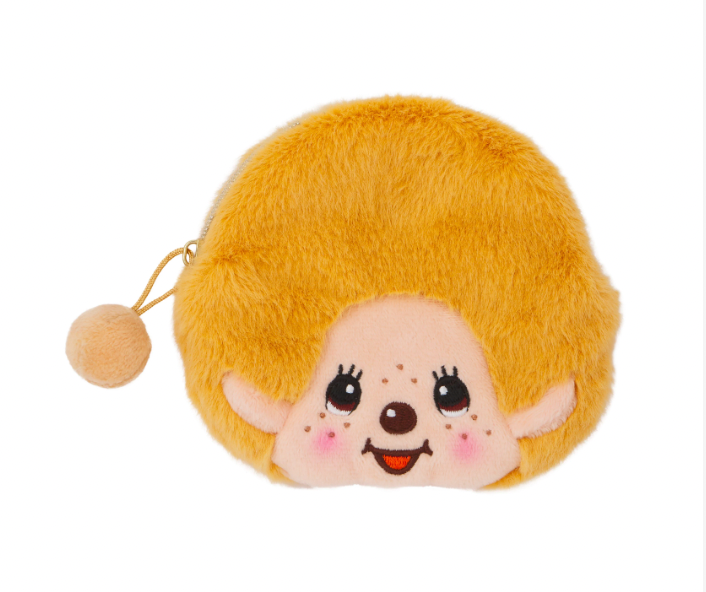 Sekiguchi Monchhichi Beige Boy Coin Purse