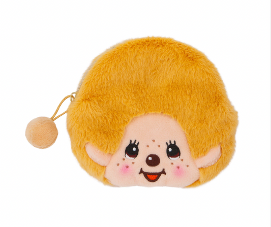 Sekiguchi Monchhichi Beige Boy Coin Purse