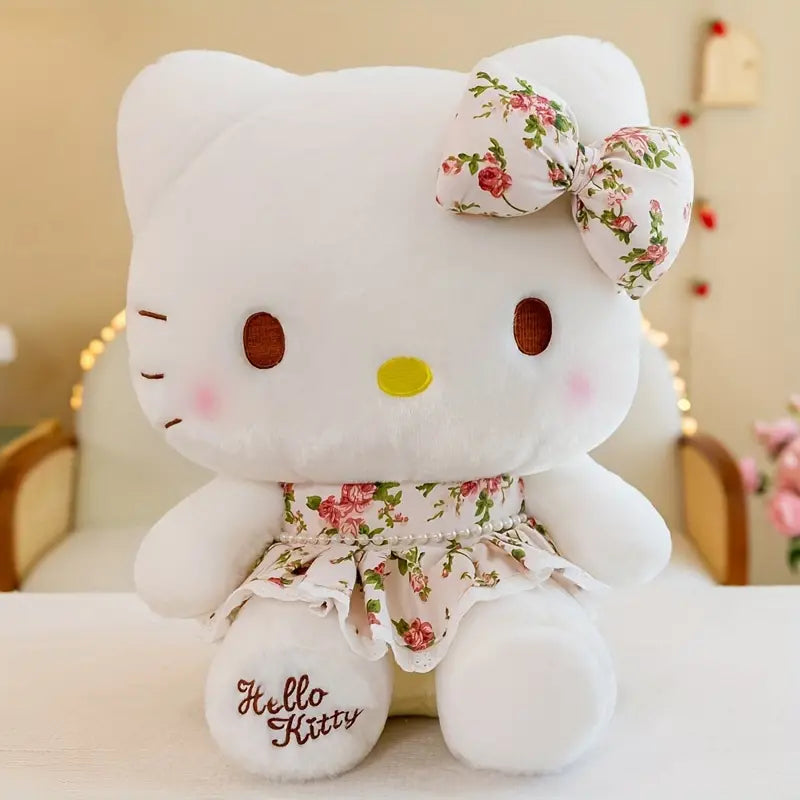 Hello Kitty Floral Dress Plush