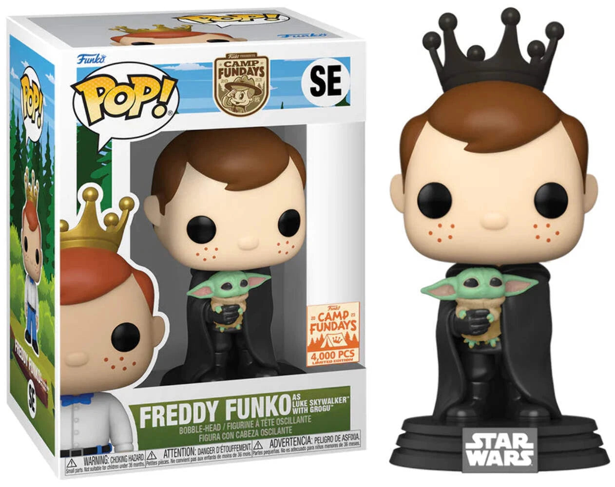 Funko : Freddy Funko as Luke Skywalker with Grogu  LE 4000